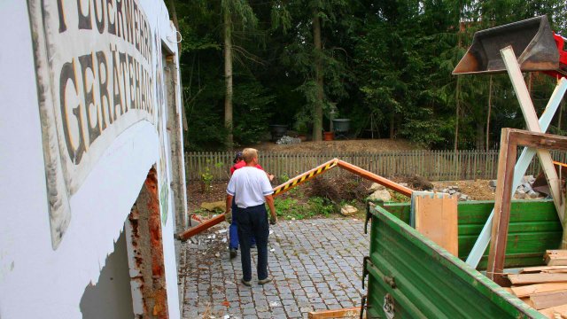 Abriss des "alten" Gerätehaus